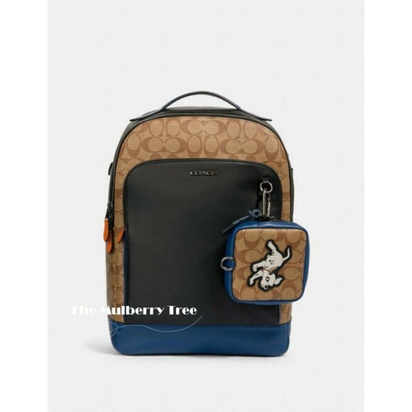 Coach 91248 Disney Square Hybrid Pouch in Signature Canvas with Dalmatian NWT - Picture 6 of 7